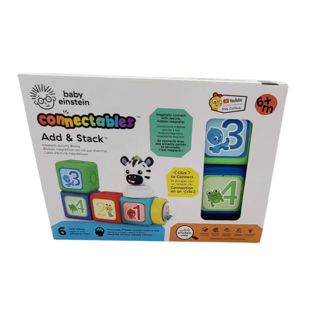 Baby Einstein Connectable Add & Stack -‎ Magnetic Activity Blocks